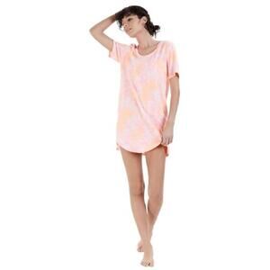 Jenni By Jennifer Moore Womens Short Sleeve Printed Sleep Shirt Size M